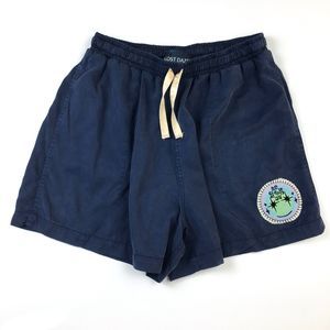 New Lost Daze Men's Shorts Size M Navy Blue Side Slash Pockets/Back Pocket